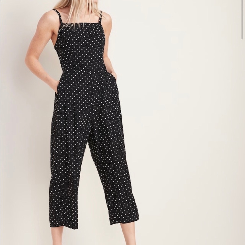 square neck jumpsuit, size S